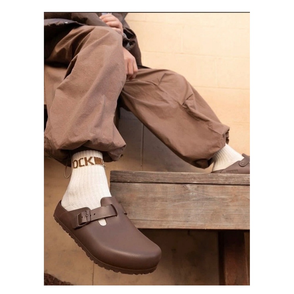 Birkenstock Boston EVA Roast Brown Clogs Womens 8 Mens 6 1027305 NEW